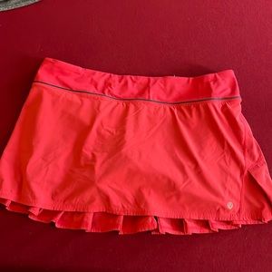 Lululemon Red Tennis Skirt